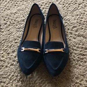 Bucco Navy Loafers Size 7.5 NWT